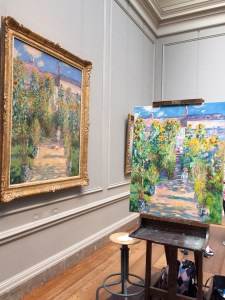 Artist Garden at Vetheuil - Original and Copy